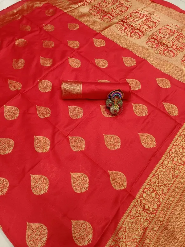 RED_PURE_BANARASI_SAREE
